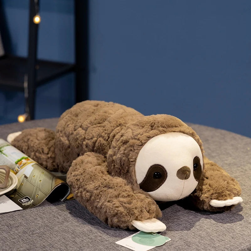 Brazo de peluche de 50/60/65cm de largo, almohada de felpa suave ponderada, mapache, Koala, oso, perezoso, dinosaurio, regalo para niños y niñas